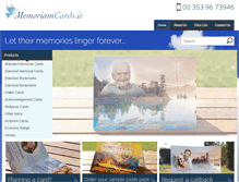 Tablet Screenshot of memoriamcards.ie